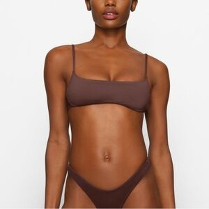 SKIMS Brown Minimalist Bikini Set